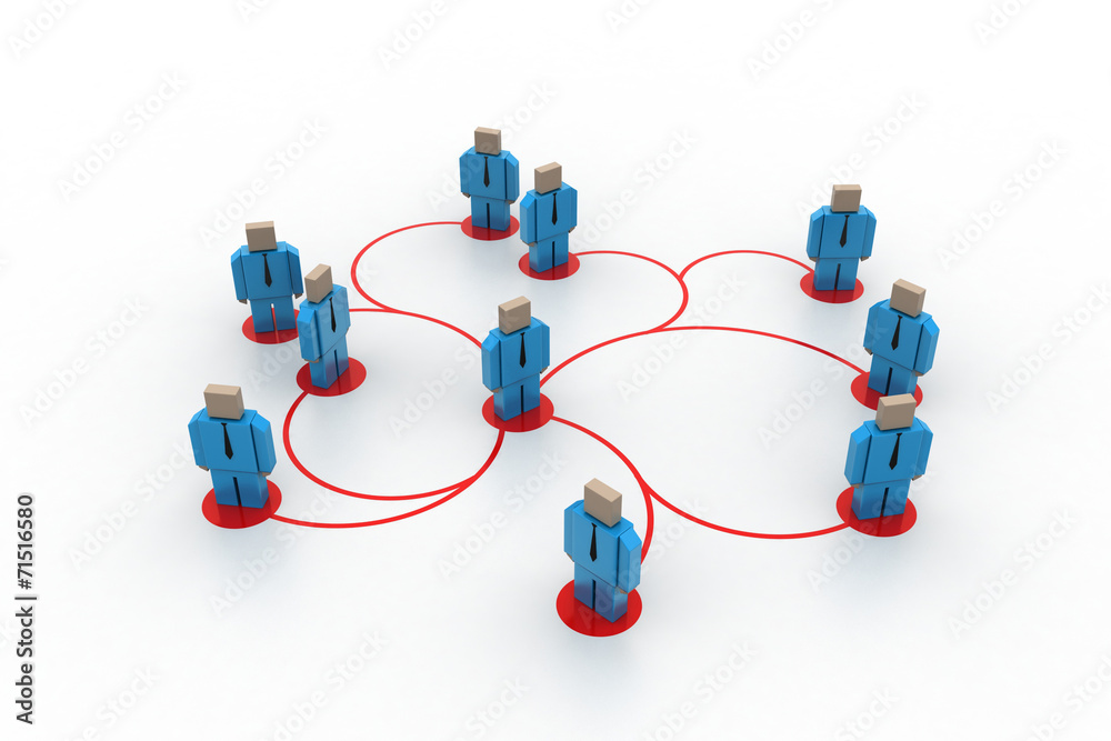 3d image of virtual men on global connection 3d image of virtual men on global connection