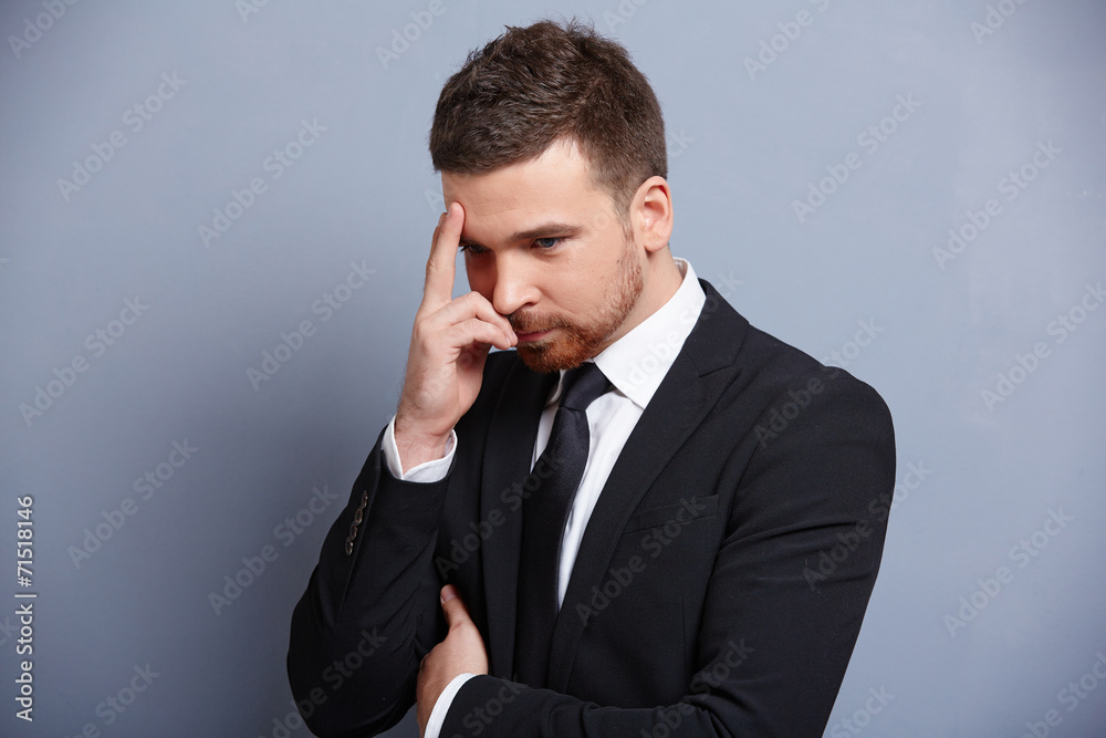 businessman thinking businessman thinking