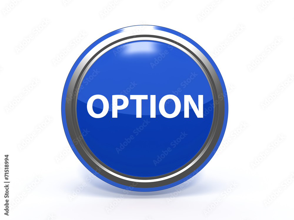 option circular icon on white background option circular icon on white background