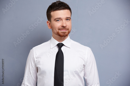 businessman in white shirt