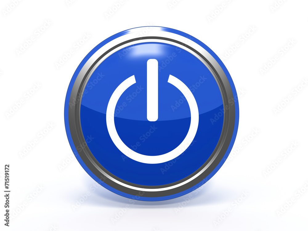 power circular icon on white background