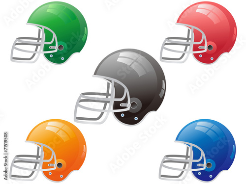 American football helmet vector