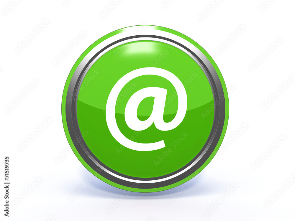 Email circular icon on white background Email circular icon on white background