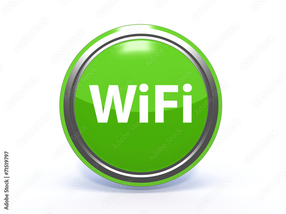 wifi circular icon on white background wifi circular icon on white background