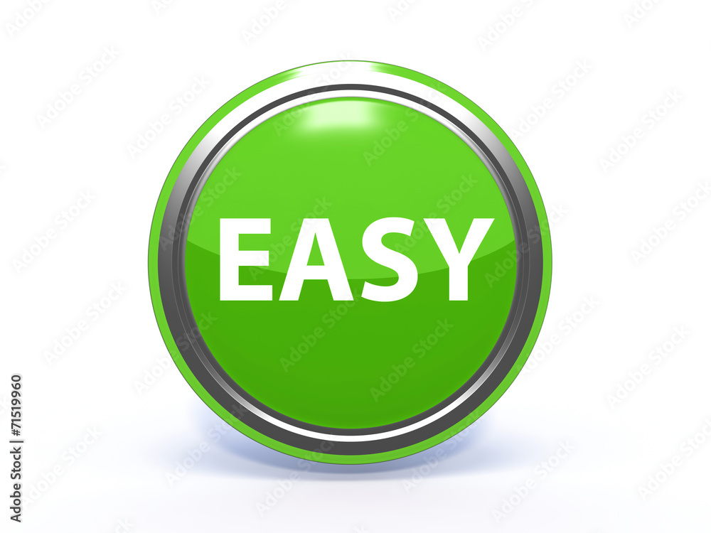 easy circular icon on white background easy circular icon on white background