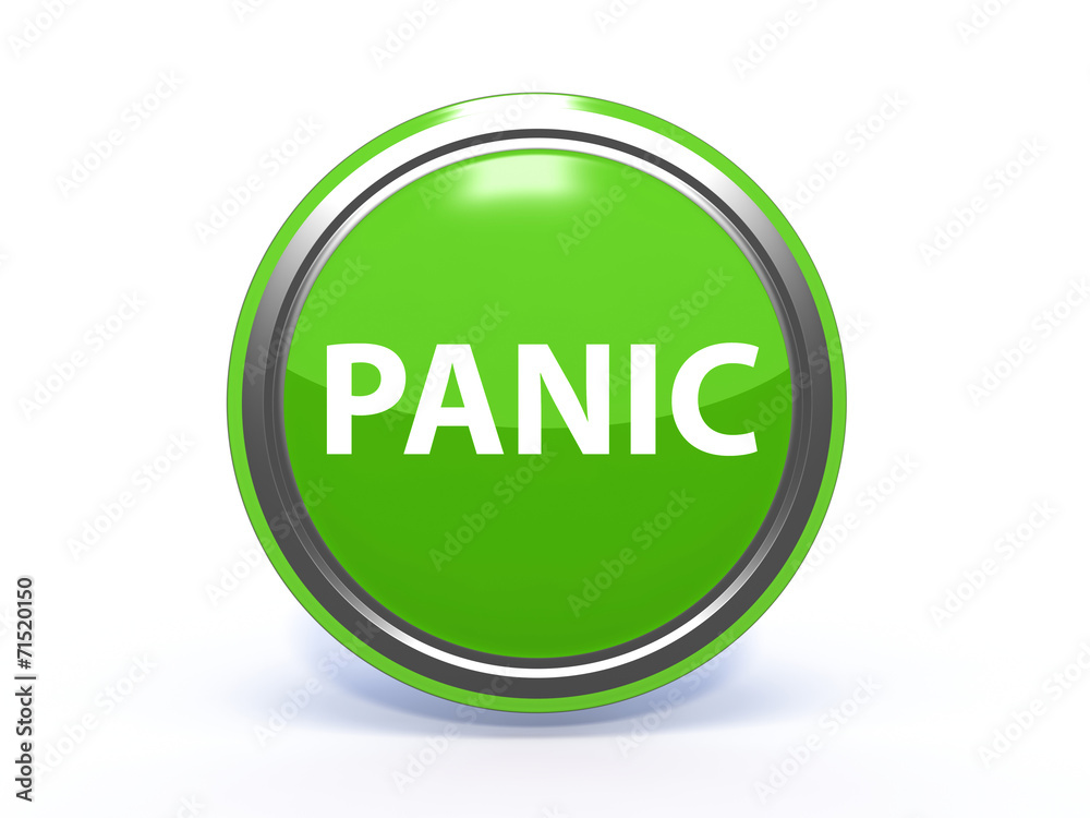 panic circular icon on white background panic circular icon on white background