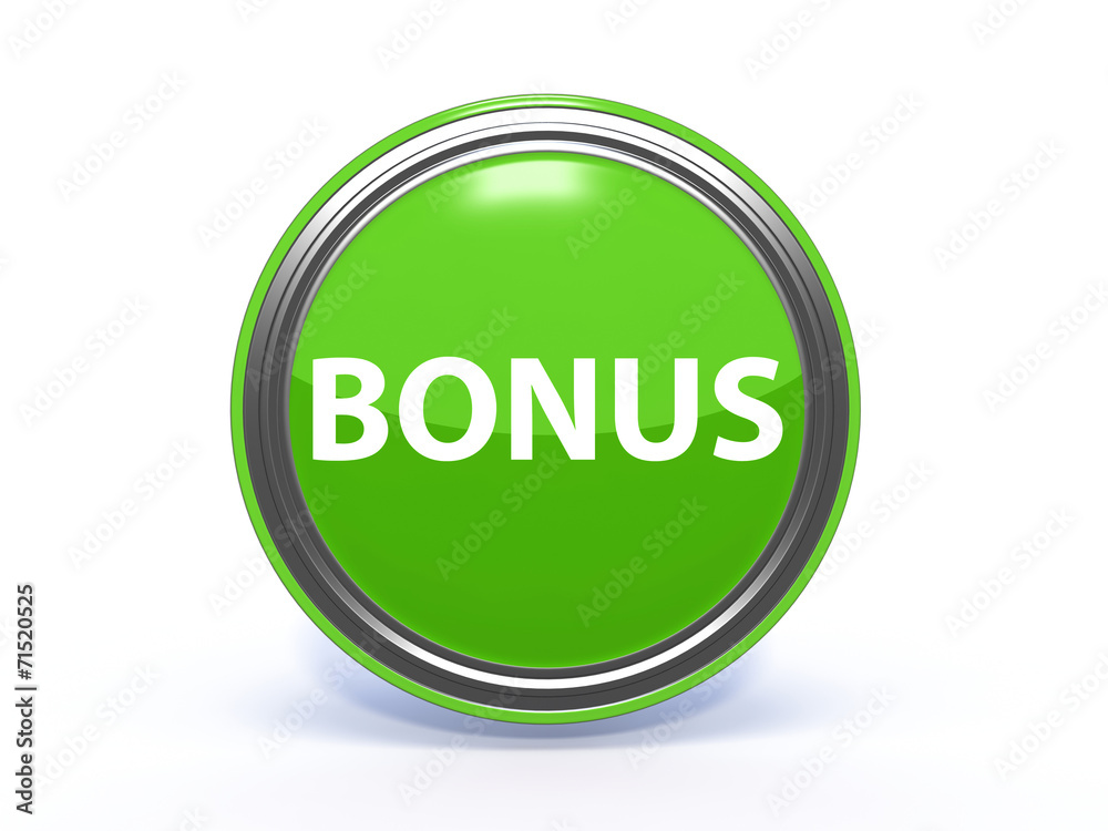 bonus circular icon on white background bonus circular icon on white background