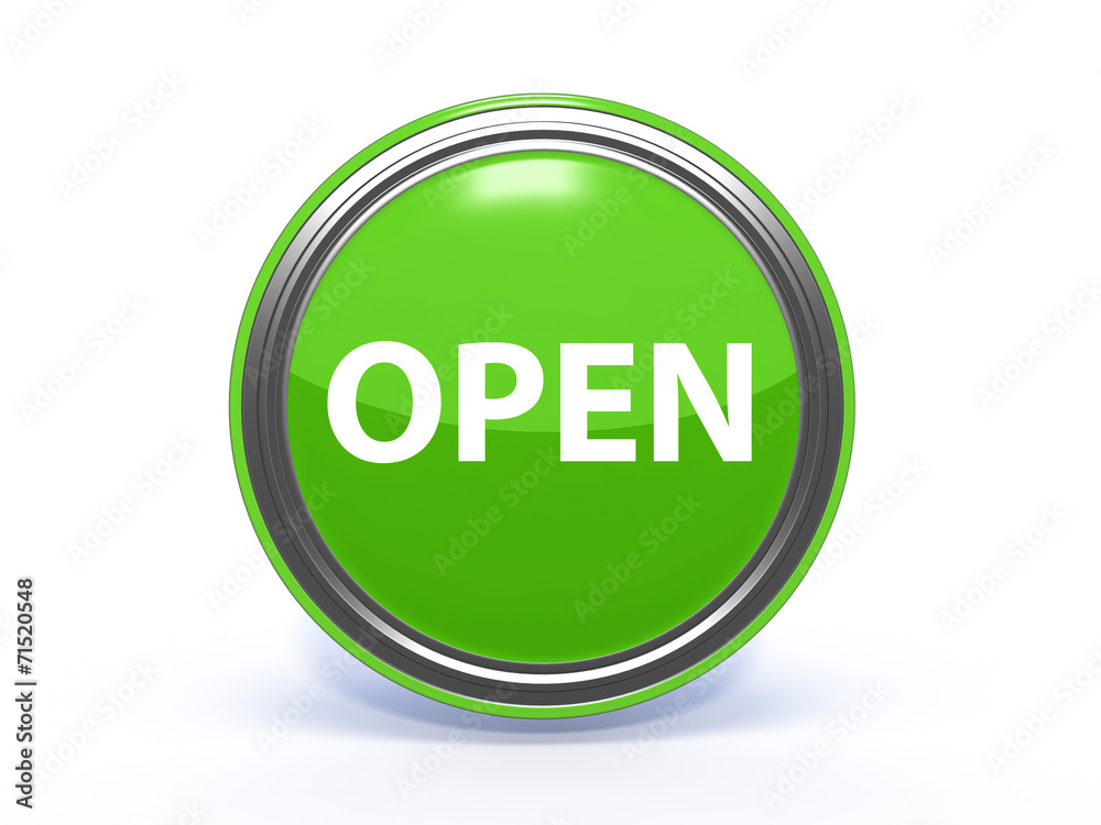 open circular icon on white background open circular icon on white background