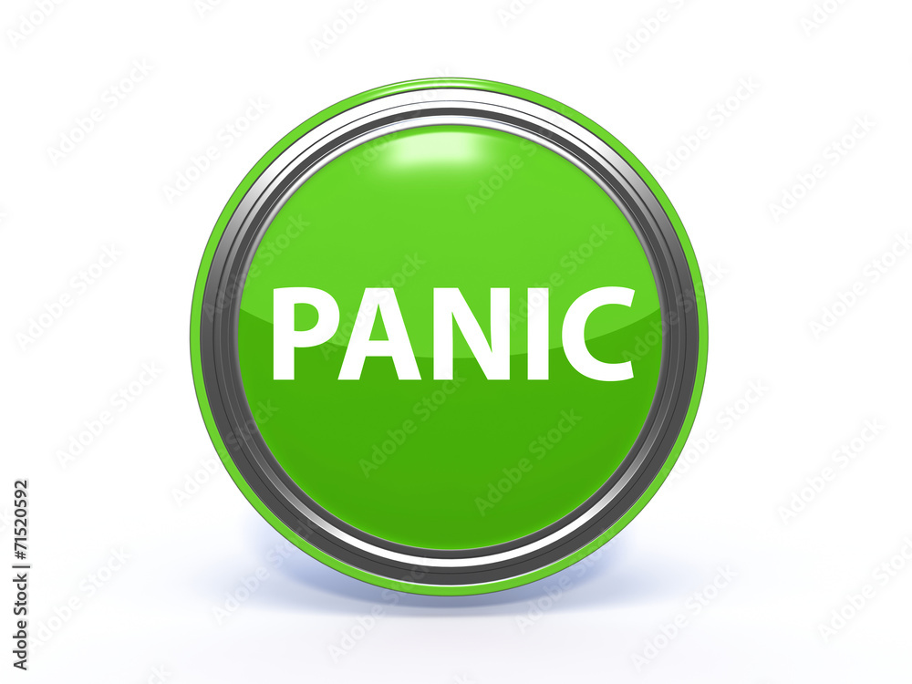 panic circular icon on white background panic circular icon on white background