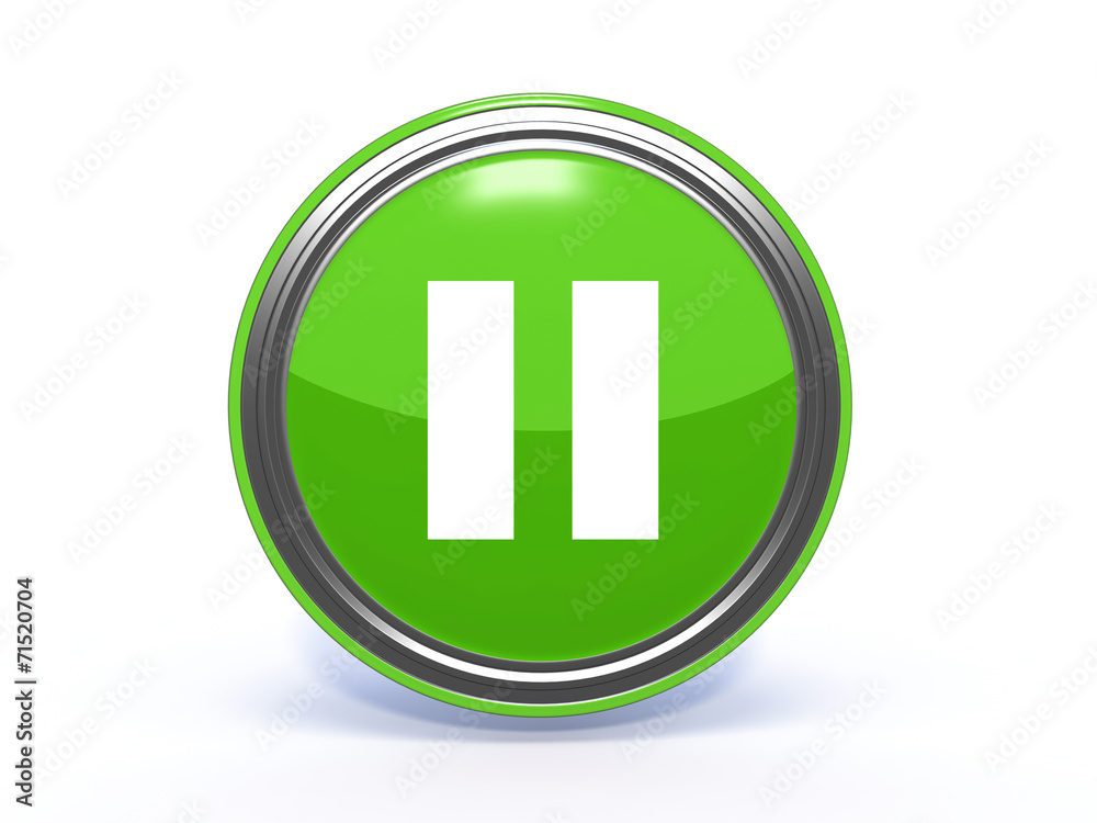 pause circular icon on white background pause circular icon on white background