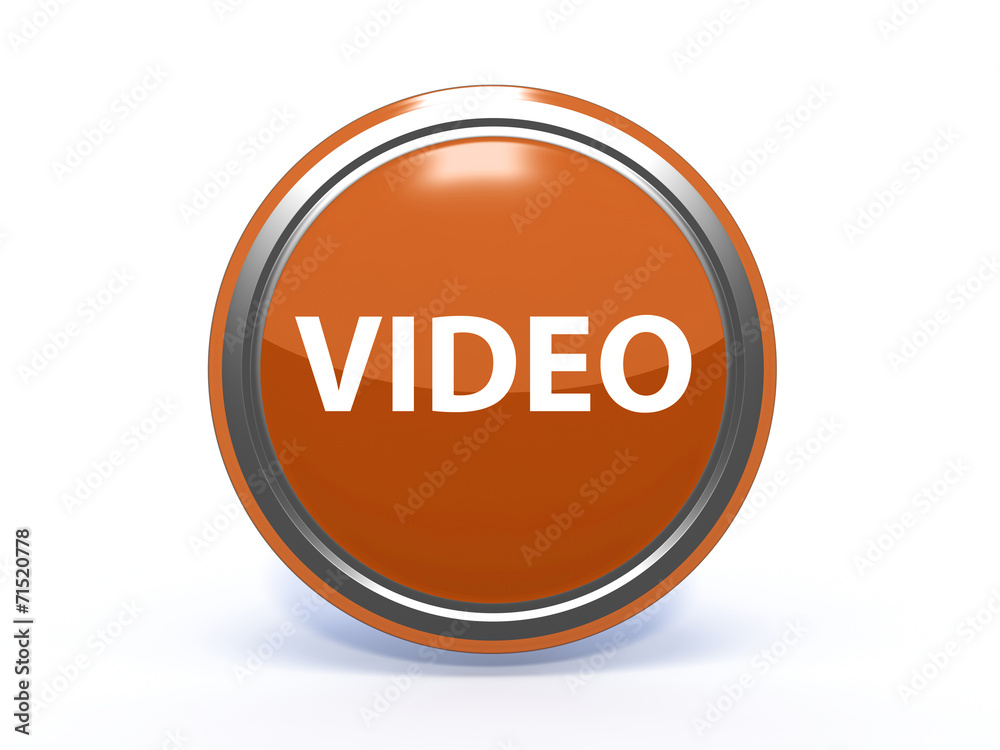 video circular icon on white background video circular icon on white background