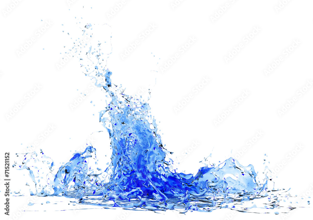Abstract blue water splash Abstract blue water splash