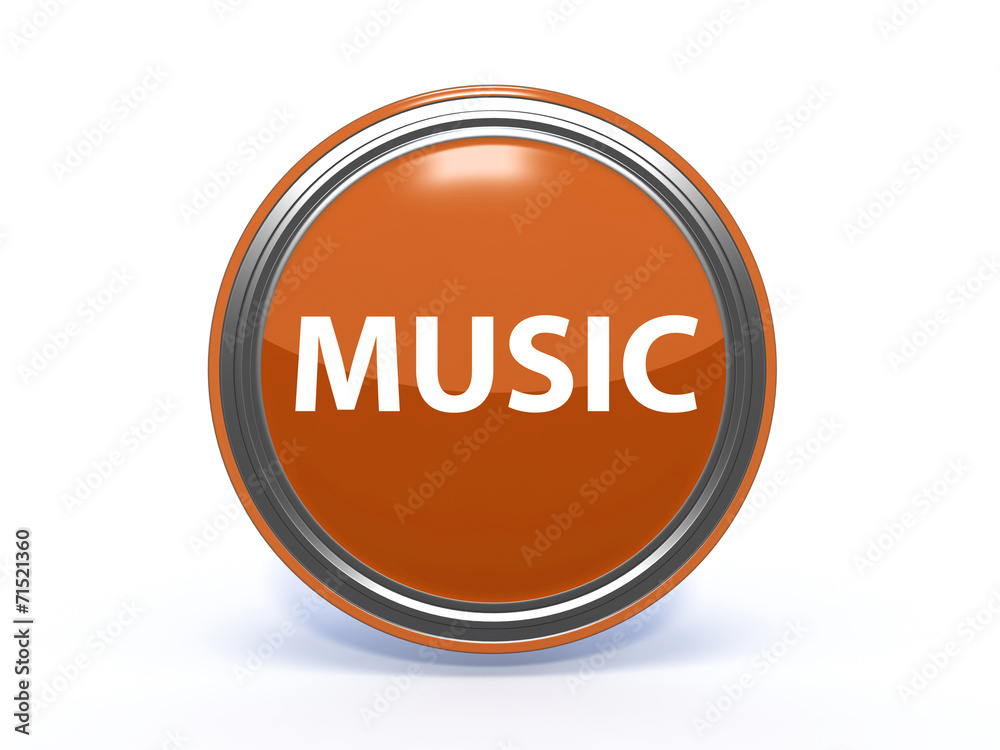 music circular icon on white background music circular icon on white background
