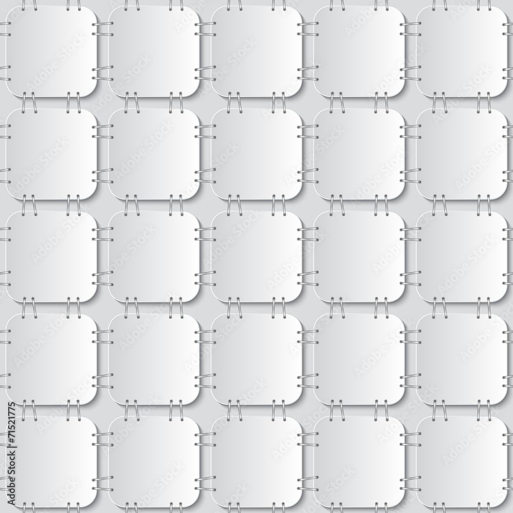 Naklejka premium stapled papers seamless pattern