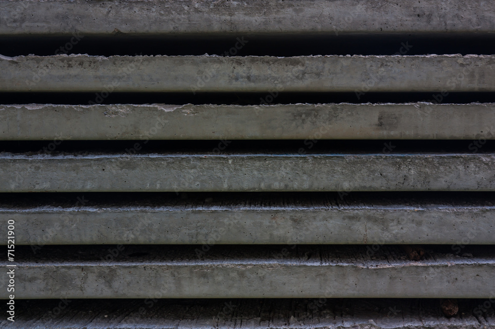 Stack of concrete blocks on the construction site.