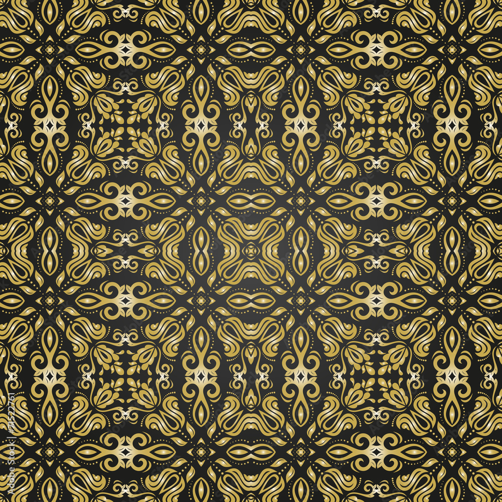 Floral Seamless Vector Pattern. Orient Abstract Background Floral Seamless Vector Pattern. Orient Abstract Background