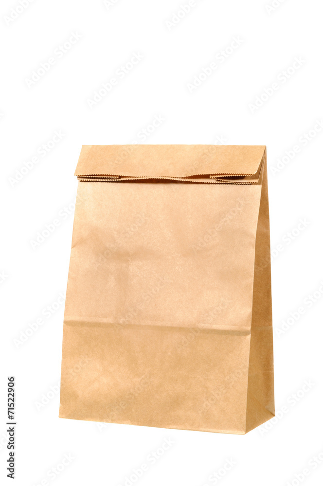 Brown Paper Bag isolate on white background Brown Paper Bag isolate on white background