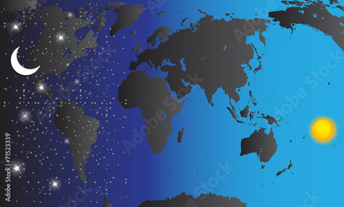 Map Of The World. Vector Illustration.