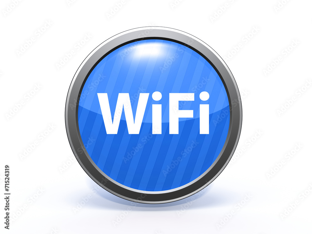 wifi circular icon on white background wifi circular icon on white background
