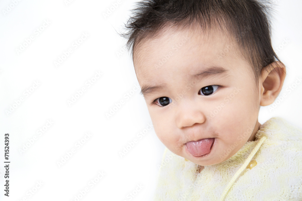 Portrait of smiling asian cute baby Portrait of smiling asian cute baby