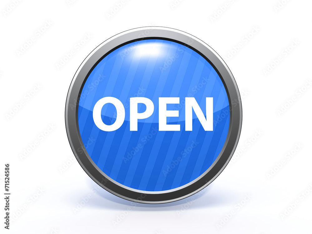 open circular icon on white background open circular icon on white background