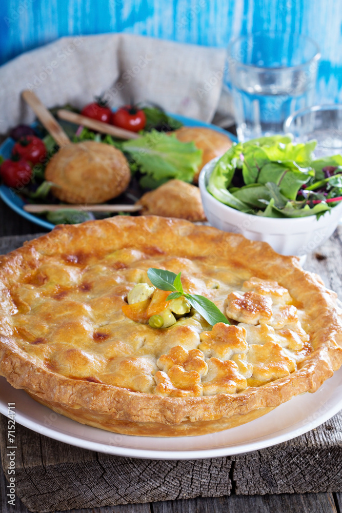 Savory pie with chicken Savory pie with chicken