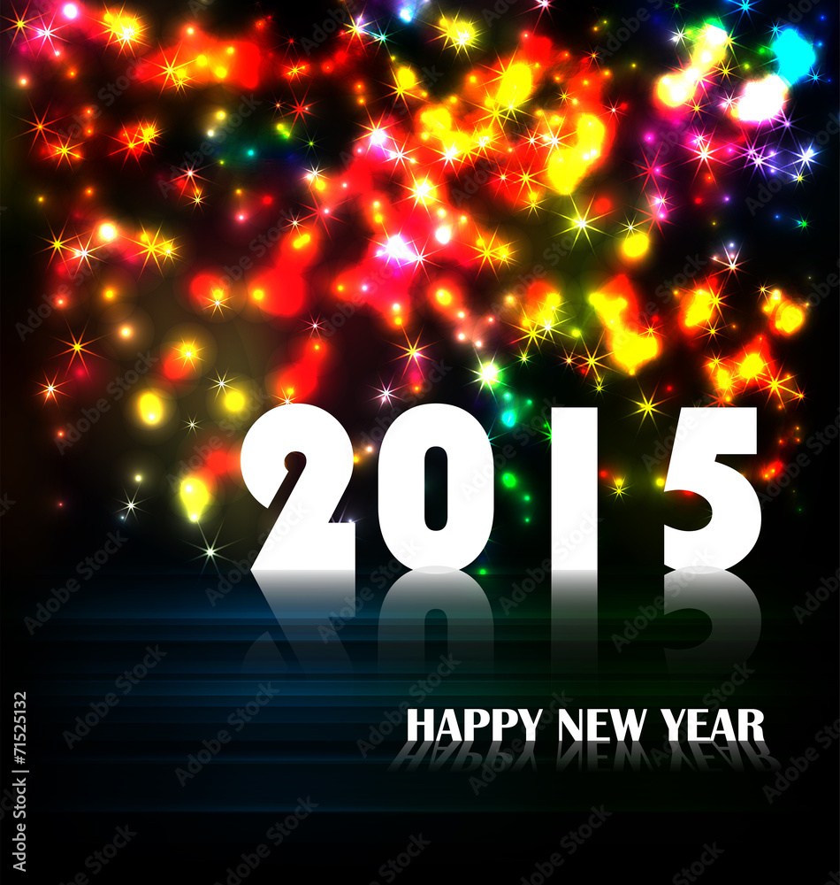 year 2015 made of colored neon effect year 2015 made of colored neon effect