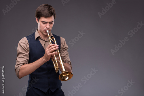 Photography Handsome young jazz man