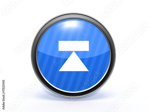 eject circular icon on white background