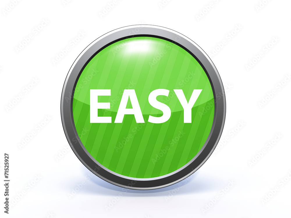 easy circular icon on white background easy circular icon on white background