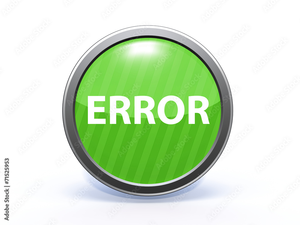 error circular icon on white background error circular icon on white background