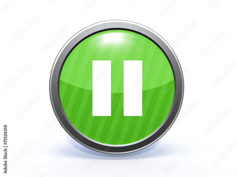 pause circular icon on white background pause circular icon on white background