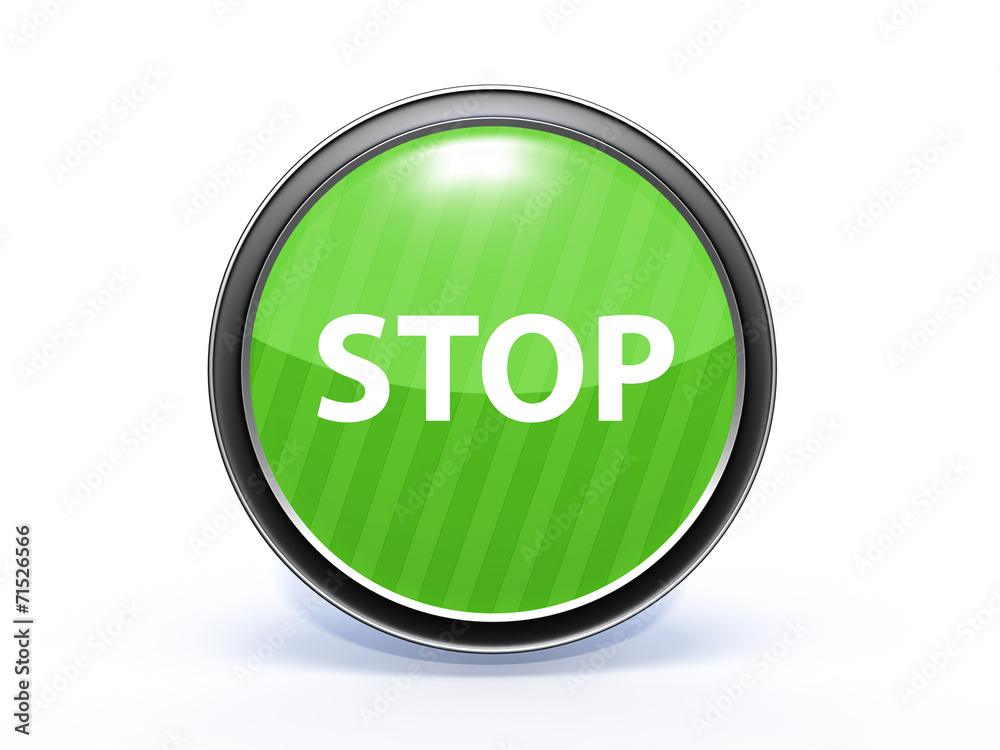 stop circular icon on white background stop circular icon on white background