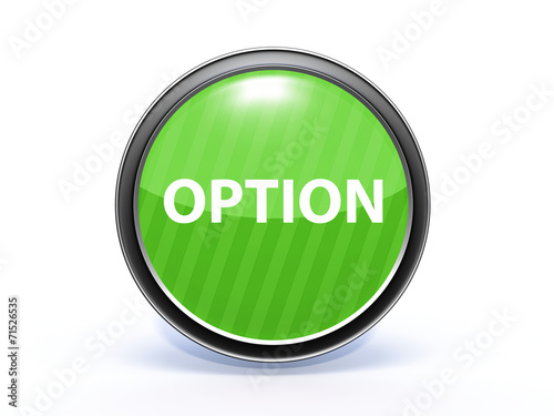 option circular icon on white background