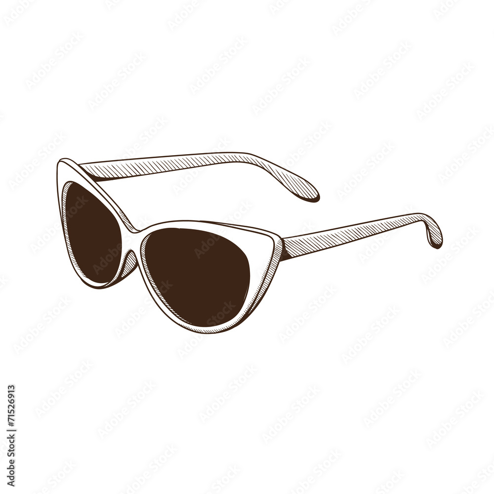 Sunglasses isolated on white.
