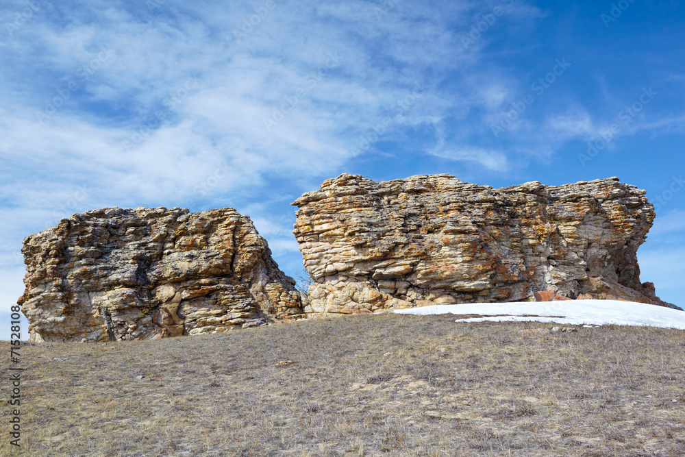 Plush Rocks near Baikal lake