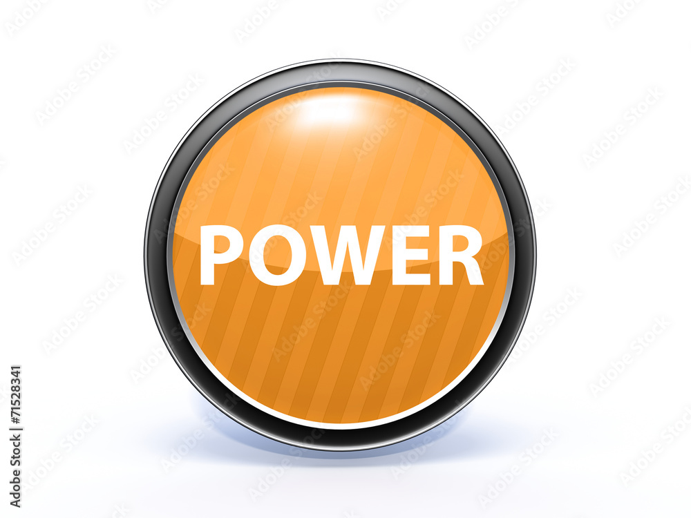 power circular icon on white background power circular icon on white background