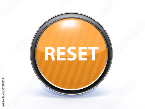 Obraz na płótnie reset circular icon on white background