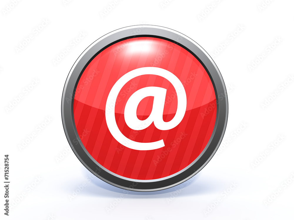 Email circular icon on white background Email circular icon on white background