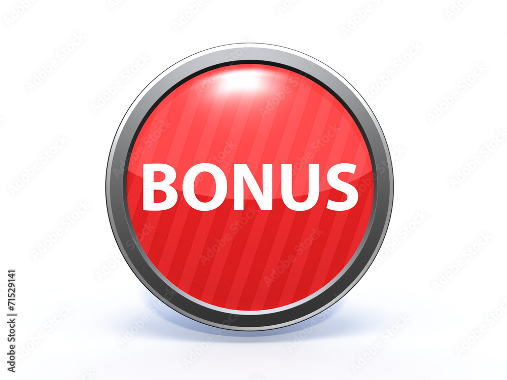 bonus circular icon on white background bonus circular icon on white background