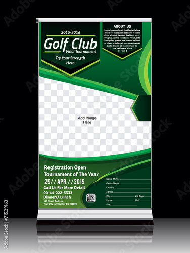 Golf Roll up Banner