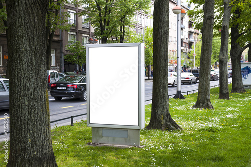Fototapeta Naklejka Na Ścianę i Meble -  Billboard on city street