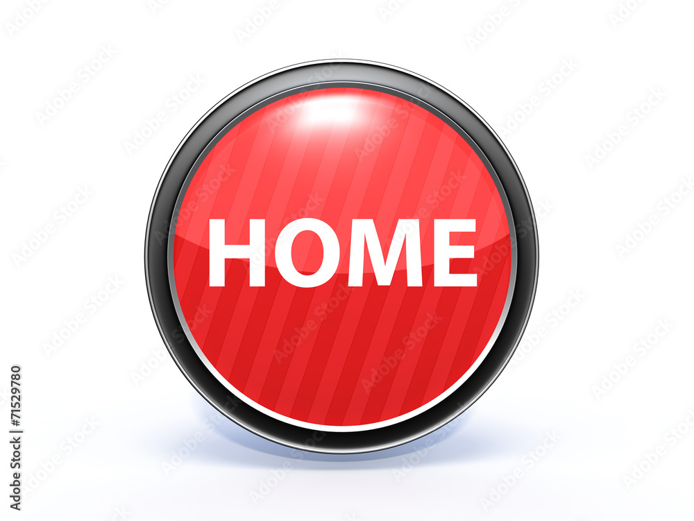 home circular icon on white background home circular icon on white background