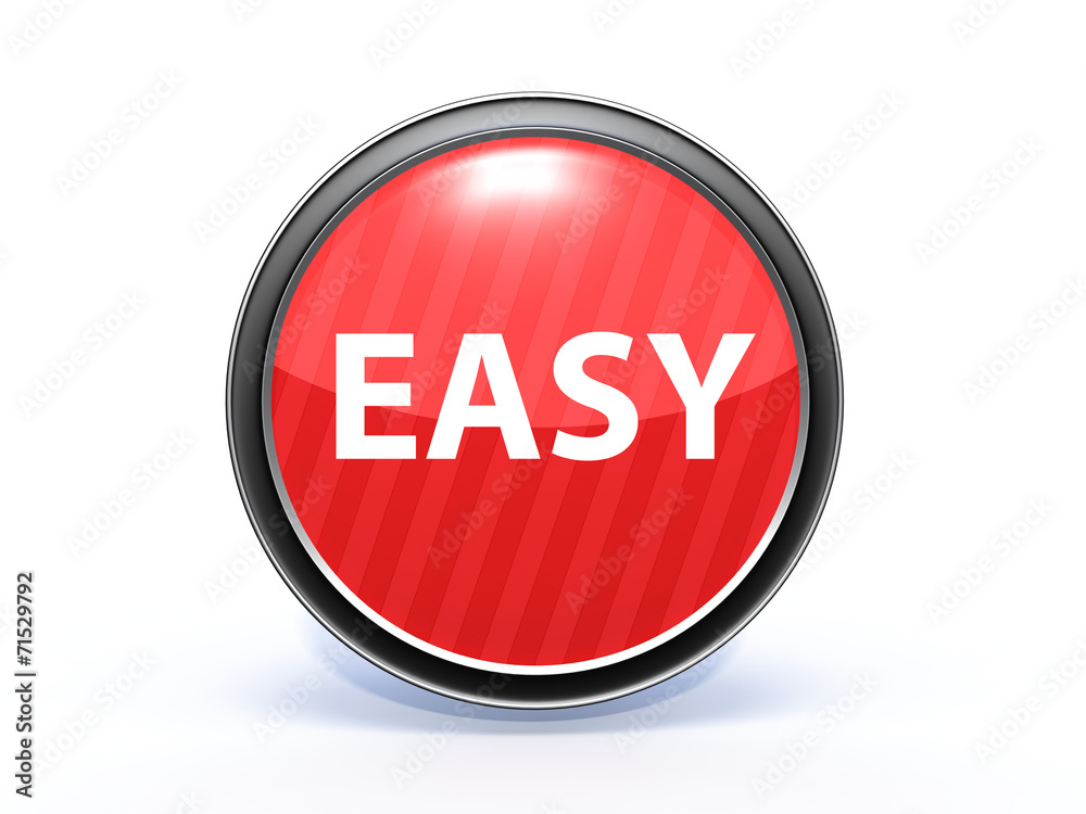 easy circular icon on white background easy circular icon on white background