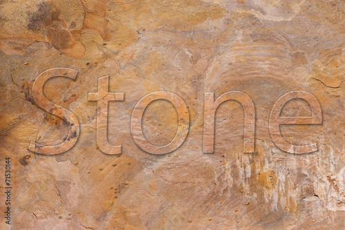 Steinplatte mit Reliefschrift Stone