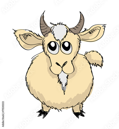 Sketch Goat Vector Illustration