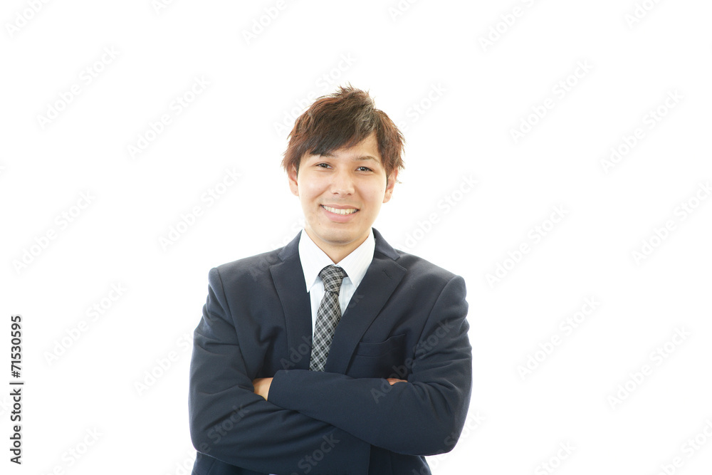 笑顔のビジネスマン