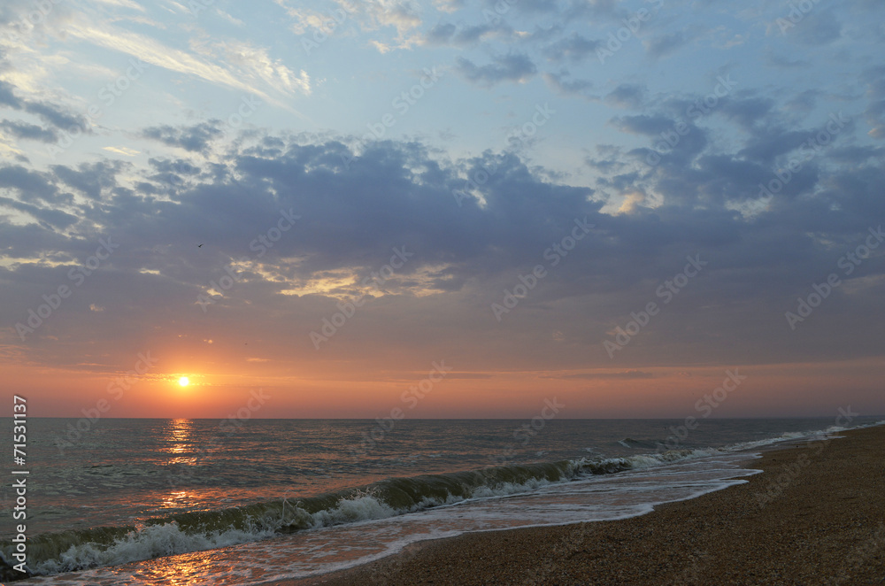 sunrise on the sea sunrise on the sea