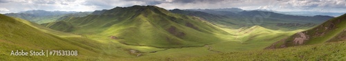 Photography Panaramic view of green mountains - East Tibet