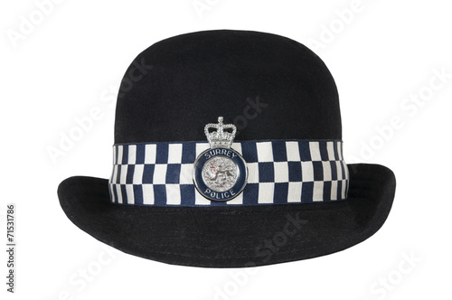 Hat of British police officer